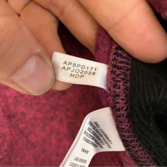 Andrew Marc New York Full Zip fleece lined knit Jacket fuchsia berry color -M - Picture 7 of 9